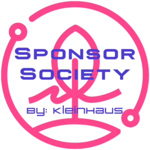 SponsorSociety Logo White Circle Blue Pink Transparent Square 512